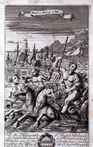 Neptunus in zijn Strijdwagen, illustratie uit Boek 2 Deel 4 Hoofdstuk 5 van 
