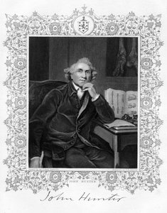 John Hunter 1728-1793, Schotse chirurg, 19e eeuw door G. H. Adcock