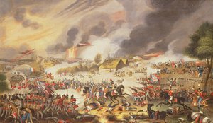 De Slag bij Waterloo, 18 juni 1815 door G. Newton