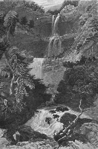Panorama van Trenton Falls, 1883 door G. Wyand