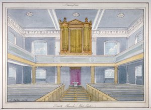 Interieur van de Heilige Drie-eenheidskerk, Newington, Southwark, Londen