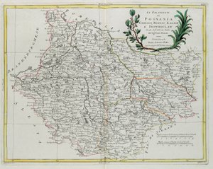 De Palatijnen van Posnania, Gniesno, Brzesc, Kalisz en Inovroclav, gravure door G. Zuliani uit Tome III van de "Nieuwste Atlas" gepubliceerd in Venetië in 1781 door Antonio Zatta, Privécollectie