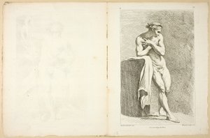 Figuur (recto en verso), uit Premier livre de figures d’Academies gravées en Partie par les Professeurs de l’ Académie Royale door Gabriel Huquier