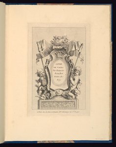 Plaat 1, Boek van Vazen door Gabriel Huquier