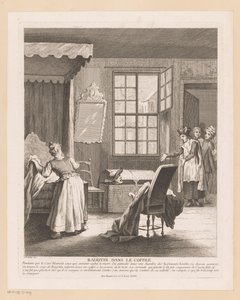 Slaapkamerinterieur met Ragotin in een kist