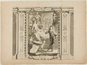 Théatre Italien, frontispice voor het Livre de Scenes Comiques