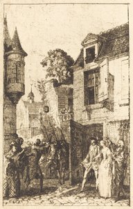 Men denkt nooit aan alles door Gabriel Jacques de Saint Aubin