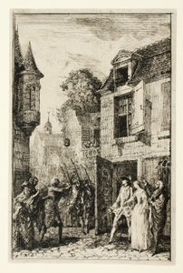 Men denkt er nooit aan door Gabriel Jacques de Saint Aubin