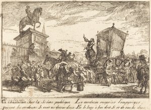 De Charlatan door Gabriel Jacques de Saint Aubin