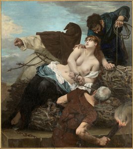Scène van de Inquisitie in Spanje
