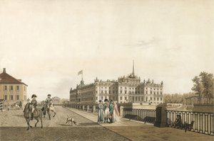 Uitzicht op het Mikhailovsky-paleis, 1804