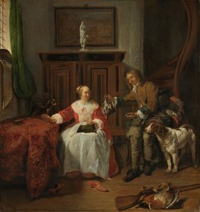 Het geschenk van de jager, ca. 1658-61
