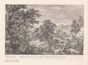 Landschap met Christus sprekend tot discipelen (Landschappen met Bijbelse voorstellingen)