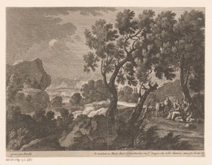 Landschap met rust op de vlucht naar Egypte