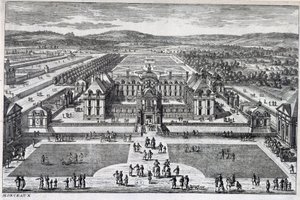 Parc Monceau: algemeen uitzicht door Perelle, eind 17e eeuw