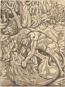 Hercules en de Nemeïsche Leeuw door Gabriel Salmon