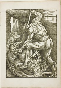 De werken van Hercules: Cerberus uit de onderwereld halen