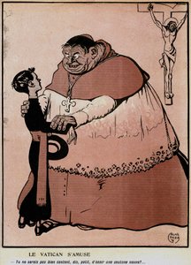 Cartoon in het Franse politieke humor dagblad 