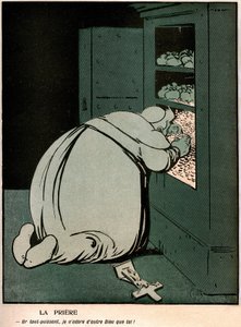 Cartoon in het Franse politieke humor dagboek 