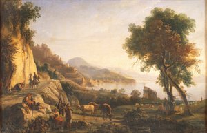 Italië, Weg naar Amalfi bij Cetara Toren