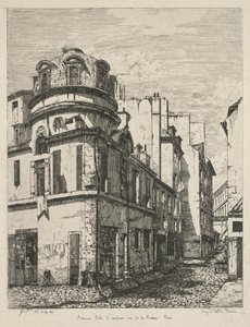 Eaux-Fortes sur le Vieux Paris: Ancienne école de médecine rue de la Bûcherie door Gabrielle Marie Niel