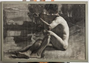 Mannelijke figuur, naakt