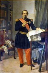 Napoleon III. Schilderij door Gaetano Belvederi. 19e eeuw. Bologna door Gaetano Belvederi
