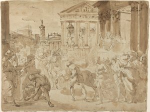Een Triomfantelijke Processie in het Oude Rome