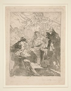 Aanbidding van de Herders door Gaetano Gandolfi