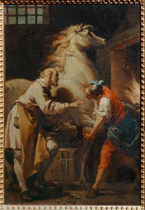 Het wonder van Sint Eloi - Het wonder van Sint Eligius ... door Gaetano Gandolfi