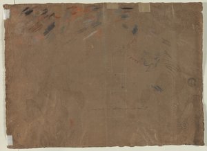 Schets van een Hoofd (verso) door Gaetano Gandolfi