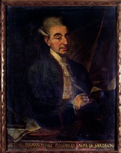 Portret van Gaetano Pugnani, Italiaanse violist door Gaetano Ottani