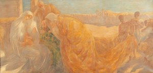 De Aanbidding der Koningen door Gaetano Previati