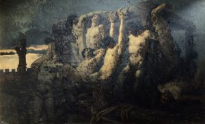 Gijzelaars van Crema, door Gaetano Previati (1852-1920)