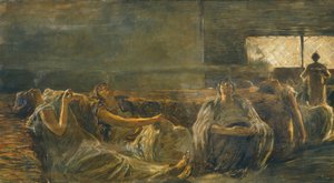De opiumrokers door Gaetano Previati