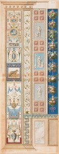 Pilaster Loggia II (Verzierung, in deren mittlerem Felde ein gesatteltes Pferd) door Gaetano Savorelli
