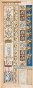 Pilaster Loggia IV (versiering, waarin de Genius van de Roem zit) door Gaetano Savorelli