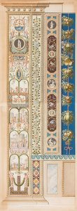 Pilaster Loggia VIII (Versiering met kindergroepen) door Gaetano Savorelli