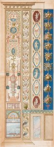 Pilaster Loggia VI (Versiering met de Diana van Ephesus) door Gaetano Savorelli
