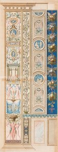 Pilaster Loggia X (Verzierung von einer Gruppe getragen)