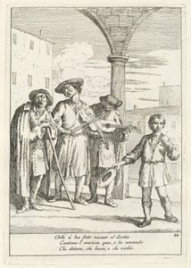 Straatartiest door Gaetano Zompini