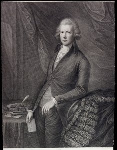 De Rechtse Eerwaarde William Pitt de Jongere door Gainsborough (after) Dupont