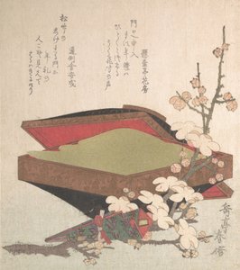 Pruimenbloesems en cake-doos door Gakutei