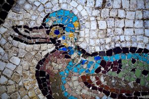 Romeins mozaïek door Gallo-Roman Gallo-Roman