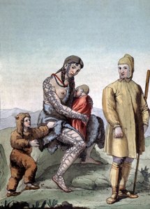Tsjoektsji familie, c1810 (gravure) door Gallo Gallina