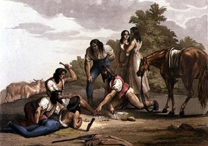 Spaanse Herders van Paraguay door Gallo Gallina