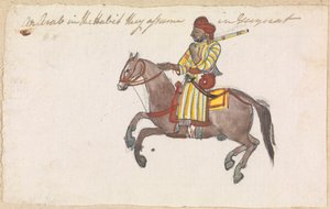 Een Arabier in de kleren van Guyirat door Gangaram Chintaman Tambat