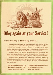 Otley weer tot uw dienst - Voor de Drukkerij- en Kantoorboekhandel, 1919