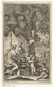 Allegorie op de vluchtigheid van het leven door Gaspar Bouttats
