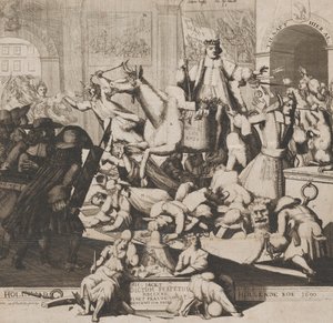 Hollands Hollende Koe, 1690. door Gaspar Bouttats